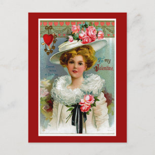 To My Victorian Valentine Holiday Postcard