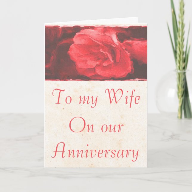 To my wife Anniversary card (Front)
