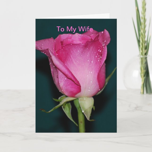 To My Wife Card (Front)