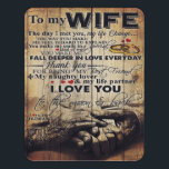 To My Wife Design | Best Anniversary Gift | Door Sign<br><div class="desc">It's a personalized perfect gift for her, your wife, your girlfriend, your lover.It's ideal gifts for all seasons. These products are great for a picnic at the park, snuggling while watching TV, relaxing on the sofa, wall decoration for home or as a stylish bedspread. Festival gift; Holiday gift, Mother's Day,...</div>