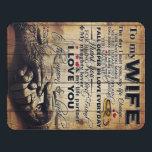 To My Wife Design | Best Anniversary Gift | Door Sign<br><div class="desc">It's a personalized perfect gift for her, your wife, your girlfriend, your lover.It's ideal gifts for all seasons. These products are great for a picnic at the park, snuggling while watching TV, relaxing on the sofa, wall decoration for home or as a stylish bedspread. Festival gift; Holiday gift, Mother's Day,...</div>