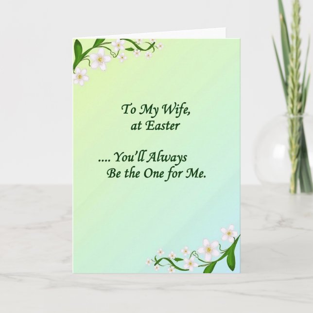 To My Wife Easter Love Card (Front)
