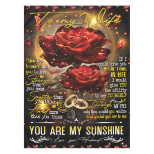 To My Wife Gift, Couple Love Gift, Wedding Gift Tablecloth