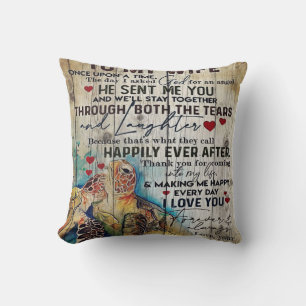 To My Wife Gift   Holiday Funny Gift Throw Pillow
