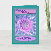 To My Wife Happy 50th Anniversary V2 Card