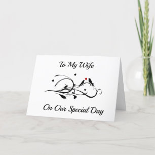 TO MY **WIFE** HAPPY ANNIVERSARY WITH LOVE CARD