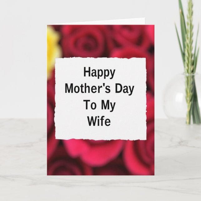 To My Wife Happy Day Card (Front)