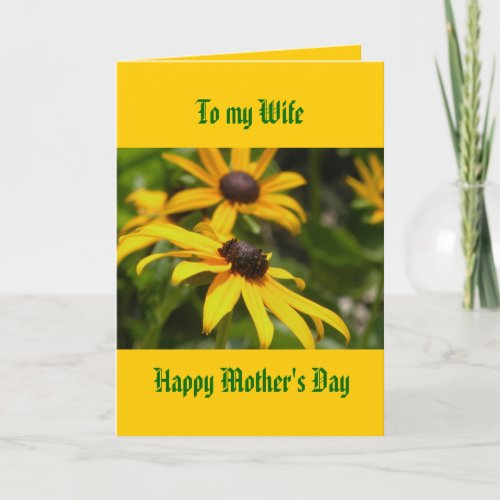To my Wife, Happy Mother's Day Card