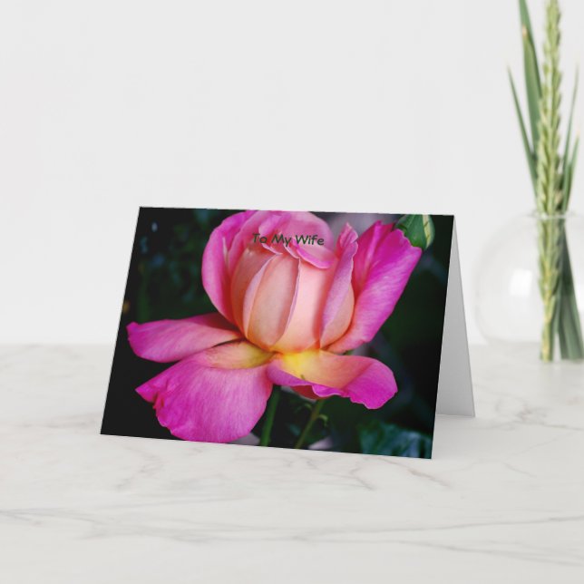 to my Wife Holiday Card (Front)