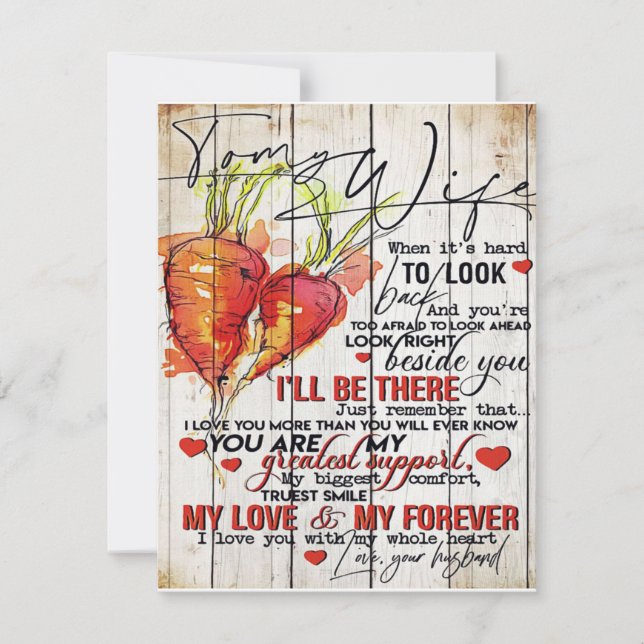 To my Wife |Holiday Decoration | To My Wife Letter Invitation (Front)