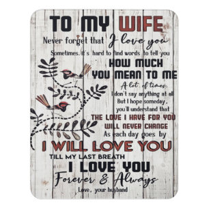 To my Wife   Home Decor Gift   To My Wife Present Door Sign