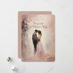 To My Wife Valentine's Day Greetings Holiday Card