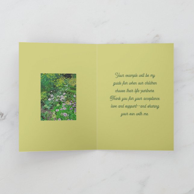TO MY WONDERFUL MOTHER-IN-LAW/FLORAL CARD (Inside)