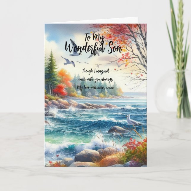 To My Wonderful Son....  Thank You Card (Front)