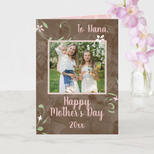 To Nana Spring Sprouts Grandma Mother's Day Photo Card