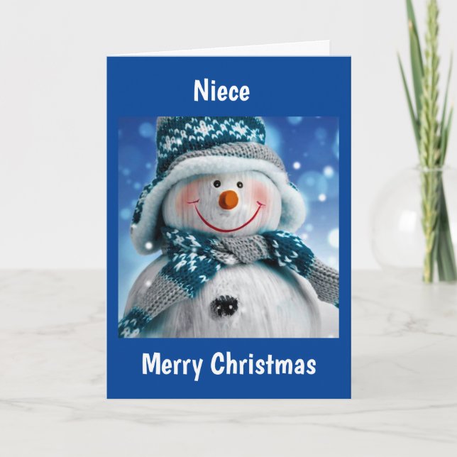 TO **NIECE** HAVE FUN AT CHRISTMAS   HOLIDAY CARD (Front)