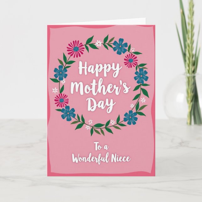 To Niece Mothers Day Love Card (Front)