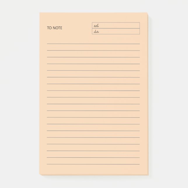 To Note Block Notepad - Notes (Front)
