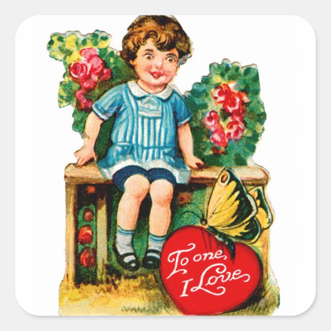 To One I Love Square Sticker (Front)
