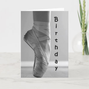 TO OUR **BALLERINA** ON HER BIRTHDAY CARD