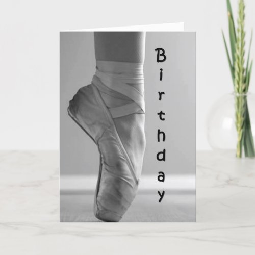 TO OUR BALLERINA ON HER BIRTHDAY CARD
