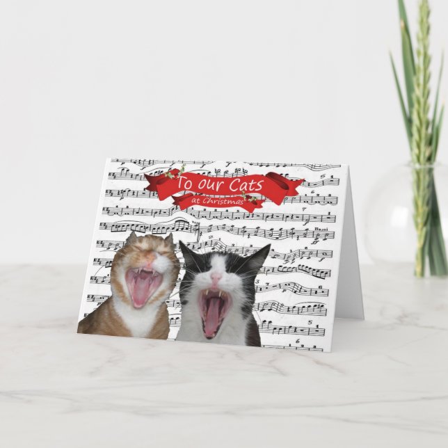 To our Cats Holiday Card (Front)