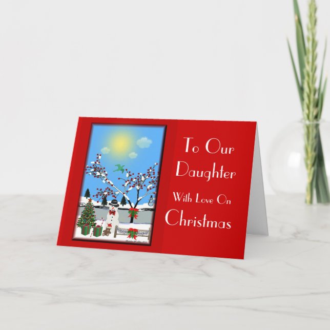 To Our Daughter Holiday Card (Front)