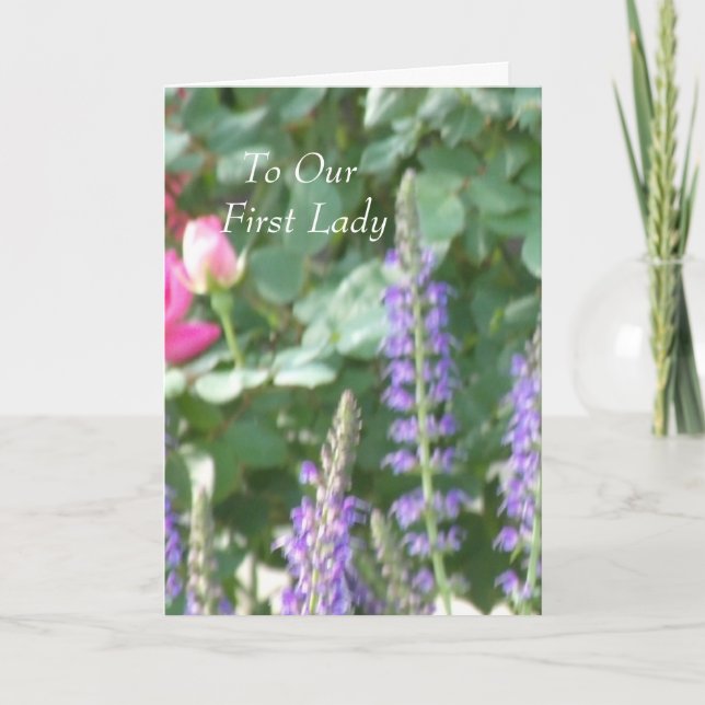 To Our First Lady Card (Front)