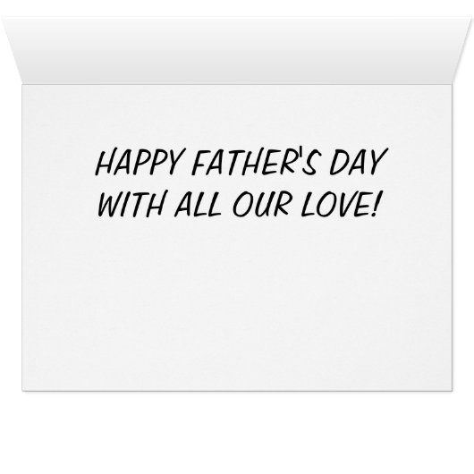 TO OUR HUSBAND/FATHER/SOLDIER FATHER'S DAY WISH (Inside Horizontal (Bottom))