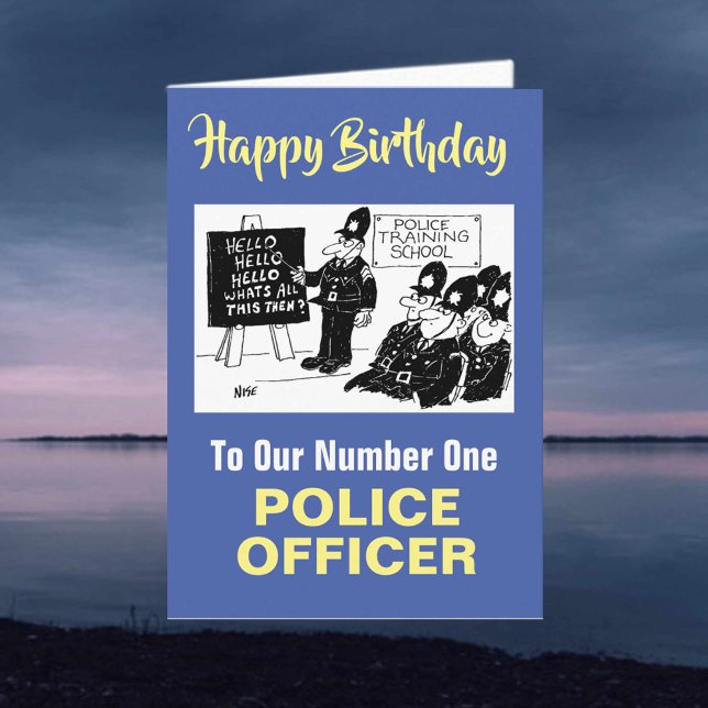 To Our Number One Police Officer Happy Birthday Ca Card (Creator Uploaded)