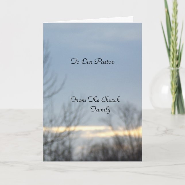 To Our Pastor Card (Front)