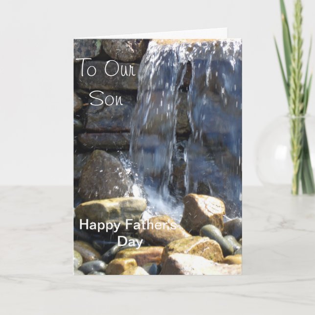 To Our Son Happy Father's Day. Card (Front)