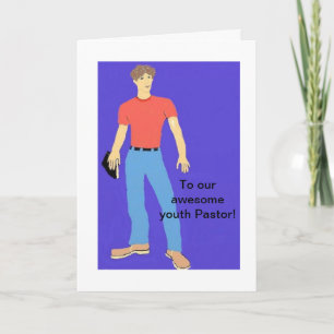 To our youth Pastor Letterpress Thank You Card
