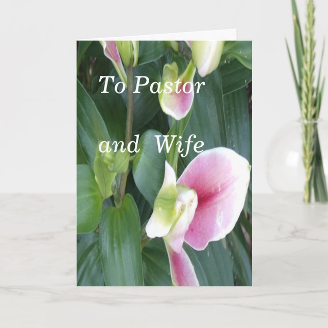 To Pastor and Wife Card (Front)