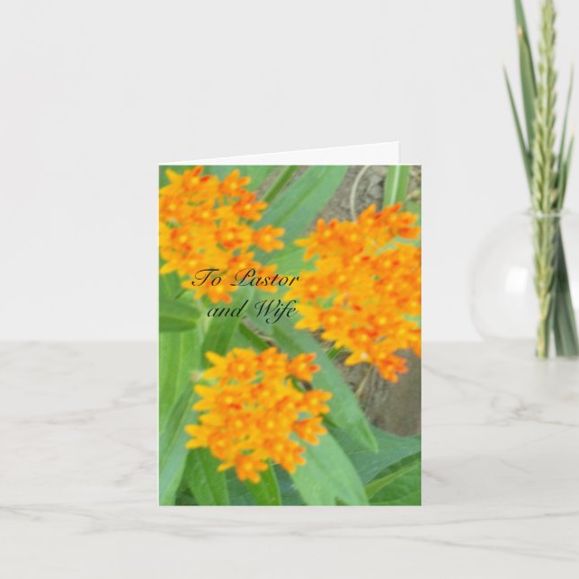 To Pastor and Wife Thank You Card (Front)