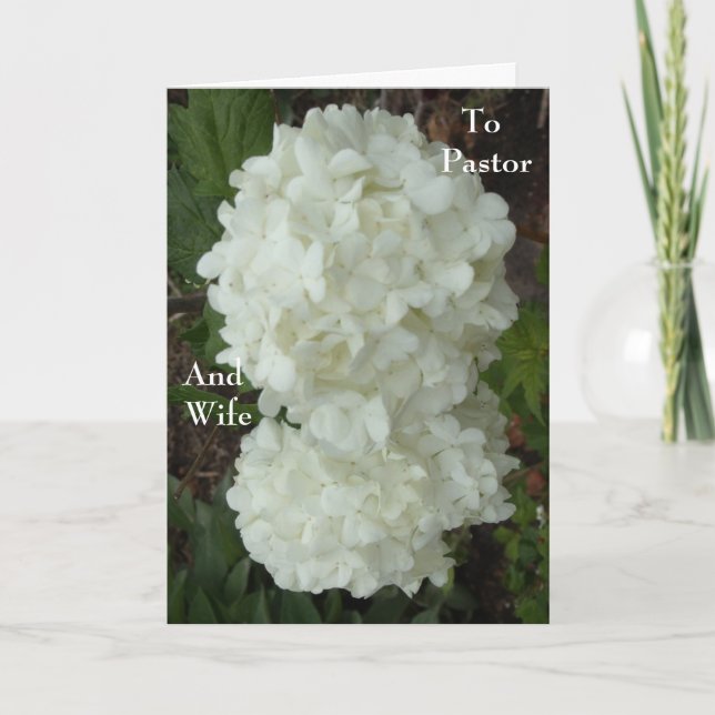 To Pastor and Wife Thank You Card (Front)