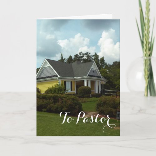 To Pastor Thank You Card