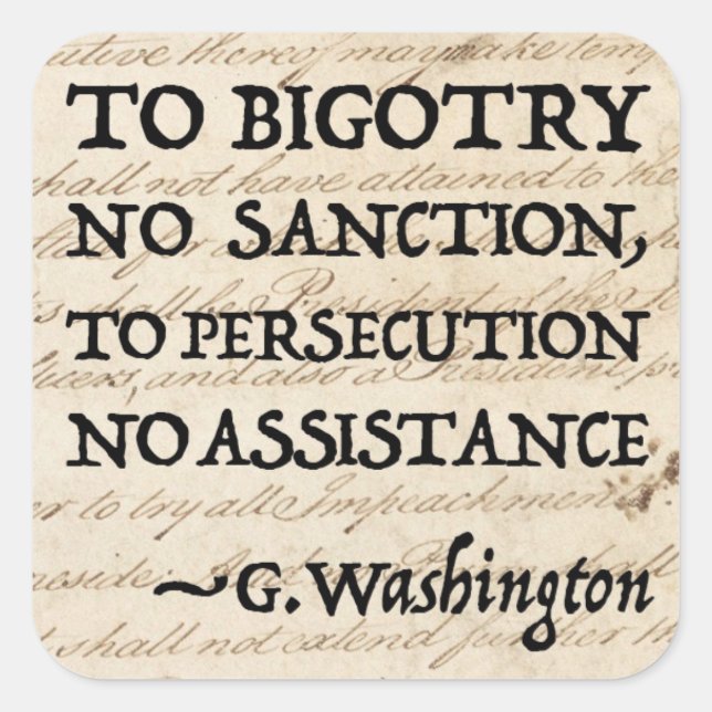 To Persecution No Assistance Square Sticker (Front)