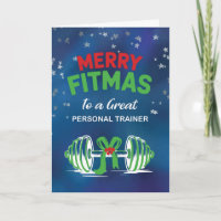 To Personal Trainer Barbell Funny Merry Fitness