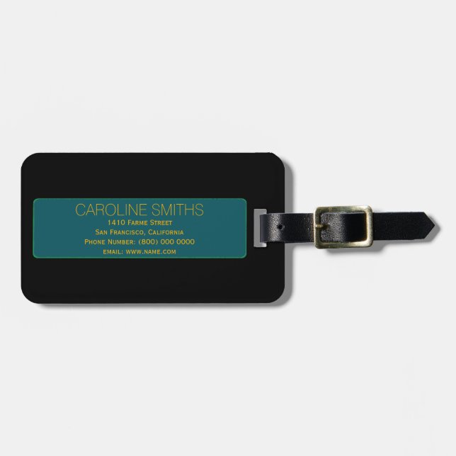 to-personalize luggage tag (Front Horizontal)
