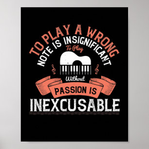To Play A Wrong Note Is Insignificant Poster