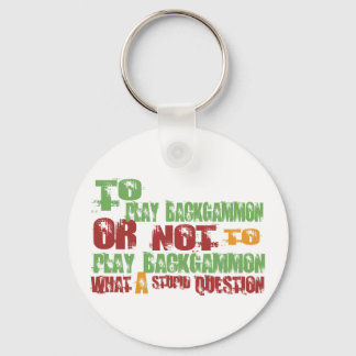 To Play Backgammon Keychain