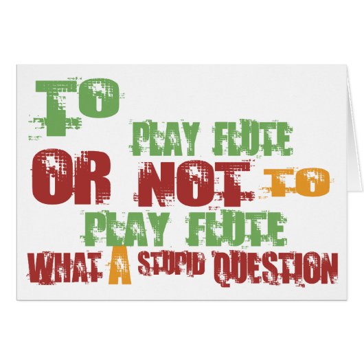 To Play Flute Cards (Front Horizontal)