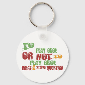 To Play Oboe Keychain