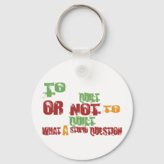 To Quilt Keychain