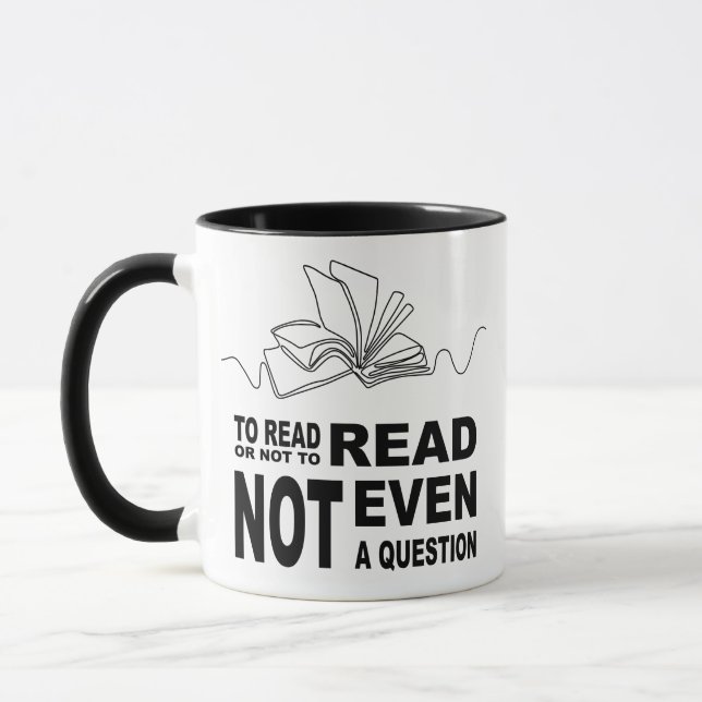 To read or not to read  mug (Left)