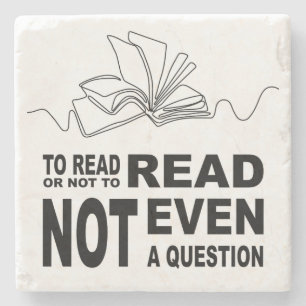 To read or not to read stone coaster