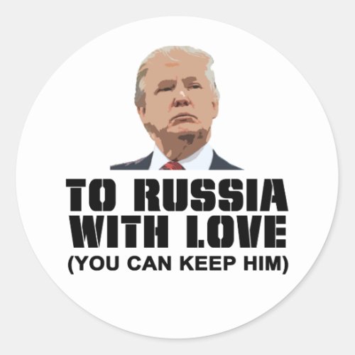 To Russia with Love Classic Round Sticker