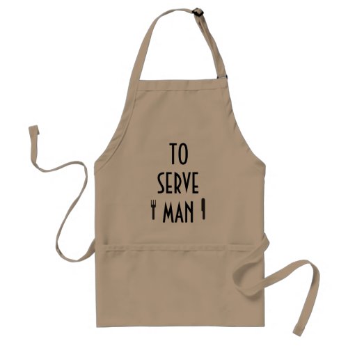 To Serve Man Deliciously Adult Apron