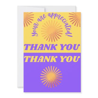 To Show My Appreciation Thank You Card